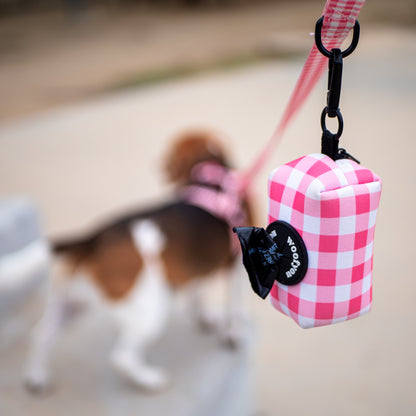 Porta Bolsas Vichy Rosa